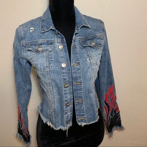 Flame Denim Jean Jacket